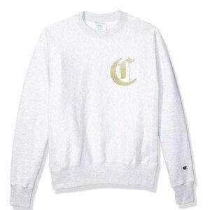 CHAMPION CREW SWEATSHIRT W/ OLD ENGLISH WRITING - SIZE SMALL